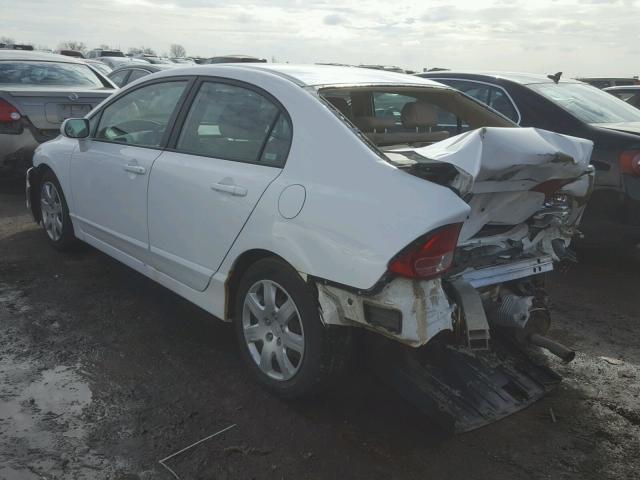 1HGFA15597L030920 - 2007 HONDA CIVIC LX WHITE photo 3