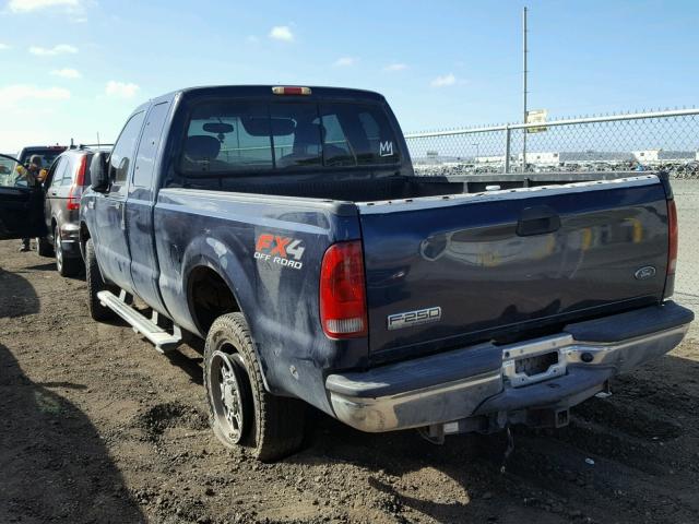 1FTSX21P05EB29197 - 2005 FORD F250 SUPER BLUE photo 3