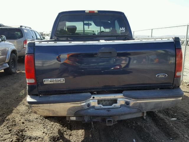 1FTSX21P05EB29197 - 2005 FORD F250 SUPER BLUE photo 9