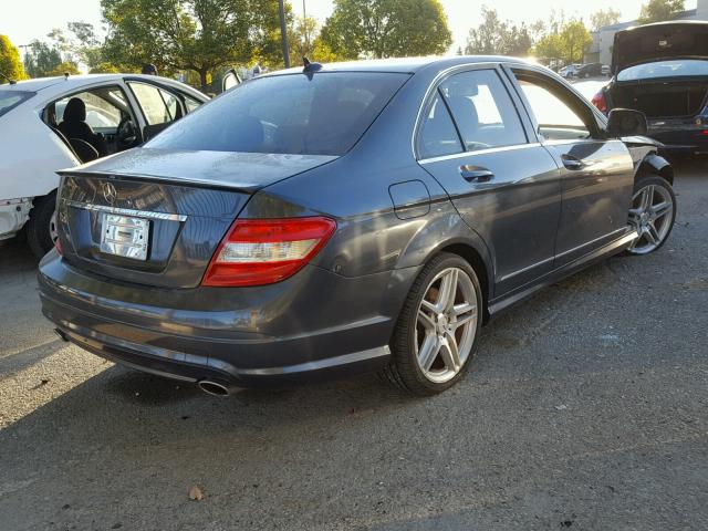 WDDGF56X18F012123 - 2008 MERCEDES-BENZ C 350 CHARCOAL photo 4