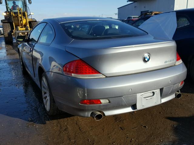 WBAEH73475B193911 - 2005 BMW 645 CI AUT GRAY photo 3