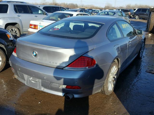 WBAEH73475B193911 - 2005 BMW 645 CI AUT GRAY photo 4