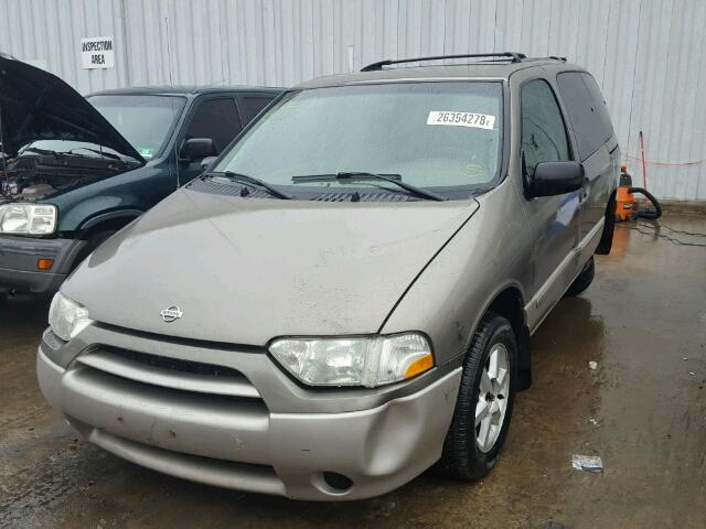 4N2ZN17TX1D827168 - 2001 NISSAN QUEST GLE TAN photo 2