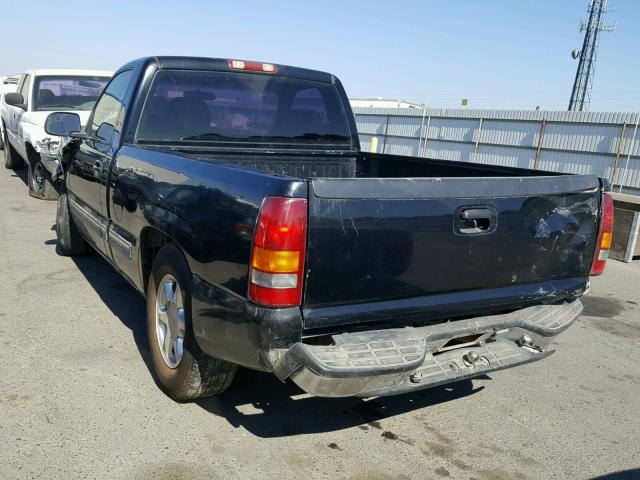 1GCEC14W71Z156602 - 2001 CHEVROLET SILVERADO BLACK photo 3