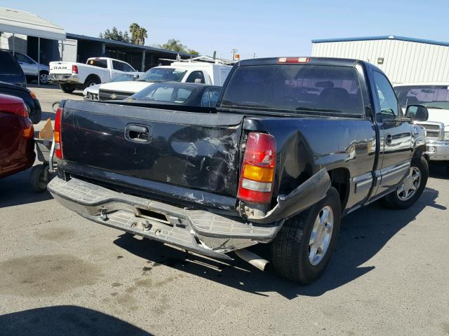 1GCEC14W71Z156602 - 2001 CHEVROLET SILVERADO BLACK photo 4