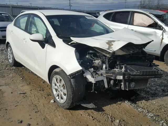 KNADM4A33D6151033 - 2013 KIA RIO LX WHITE photo 1