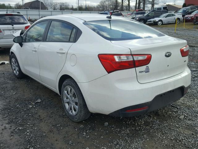 KNADM4A33D6151033 - 2013 KIA RIO LX Սպիտակ լուսանկար 3