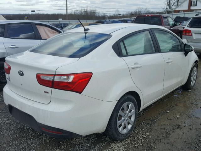 KNADM4A33D6151033 - 2013 KIA RIO LX Սպիտակ լուսանկար 4