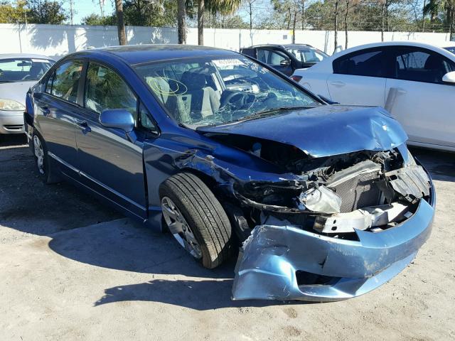 2HGFA16529H367783 - 2009 HONDA CIVIC LX BLUE photo 1