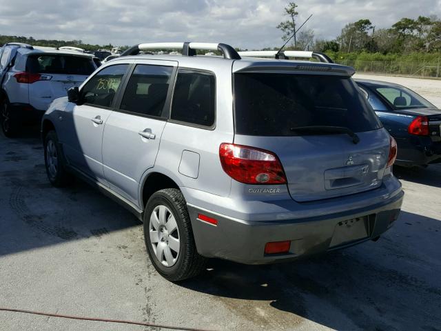 JA4LX31F45U033624 - 2005 MITSUBISHI OUTLANDER GRAY photo 3