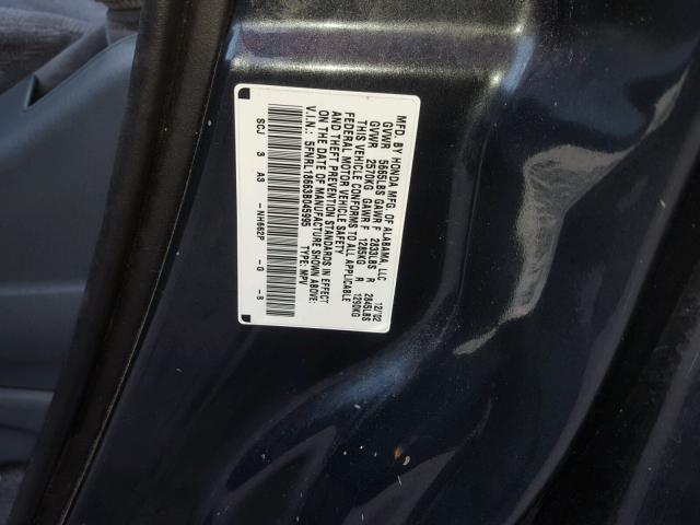 5FNRL18663B045995 - 2003 HONDA ODYSSEY EX BLUE photo 10