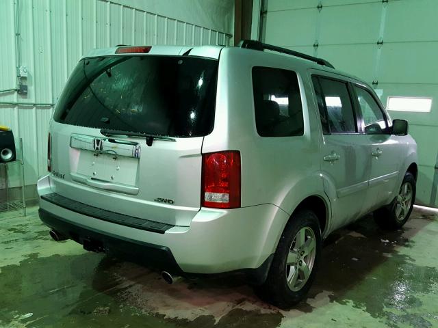 5FNYF48509B034639 - 2009 HONDA PILOT EXL SILVER photo 4