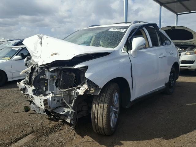 2T2BK1BA4FC312038 - 2015 LEXUS RX 350 WHITE photo 2