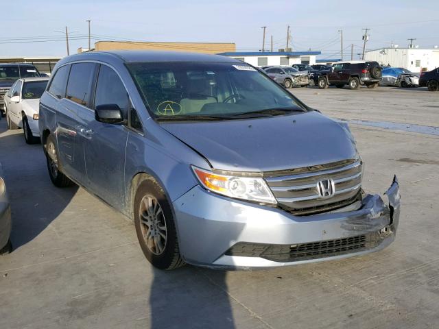 5FNRL5H49CB024371 - 2012 HONDA ODYSSEY EX BLUE photo 1