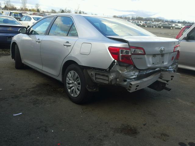 4T4BF1FK2DR328851 - 2013 TOYOTA CAMRY L SILVER photo 3