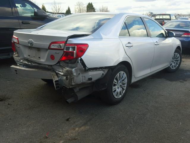 4T4BF1FK2DR328851 - 2013 TOYOTA CAMRY L SILVER photo 4