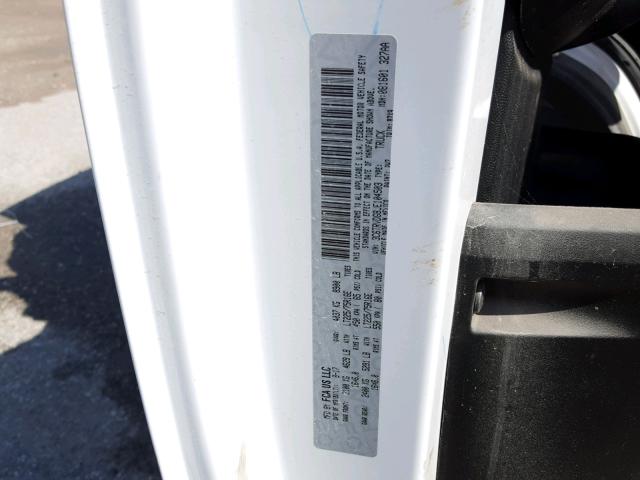 3C6TRVDG8JE104503 - 2018 RAM PROMASTER WHITE photo 10