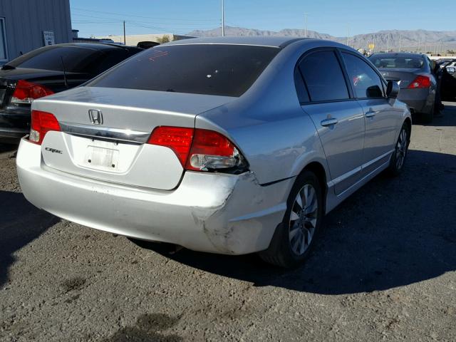 19XFA16819E029098 - 2009 HONDA CIVIC EX ვერცხლისფერი ფოტო 4