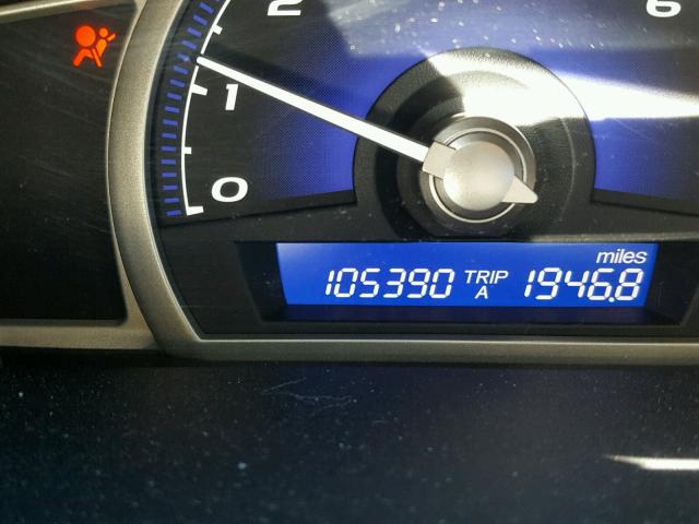 19XFA16819E029098 - 2009 HONDA CIVIC EX ვერცხლისფერი ფოტო 8