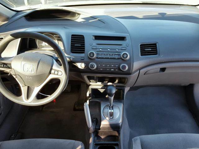 19XFA16819E029098 - 2009 HONDA CIVIC EX ვერცხლისფერი ფოტო 9