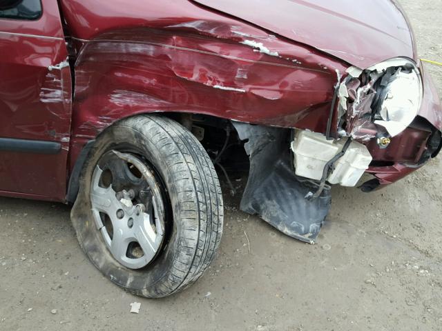 2FMZA51626BA46355 - 2006 FORD FREESTAR S BURGUNDY photo 9