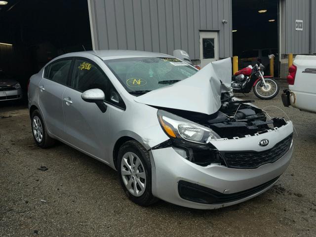 KNADM4A38F6527857 - 2015 KIA RIO LX SILVER photo 1