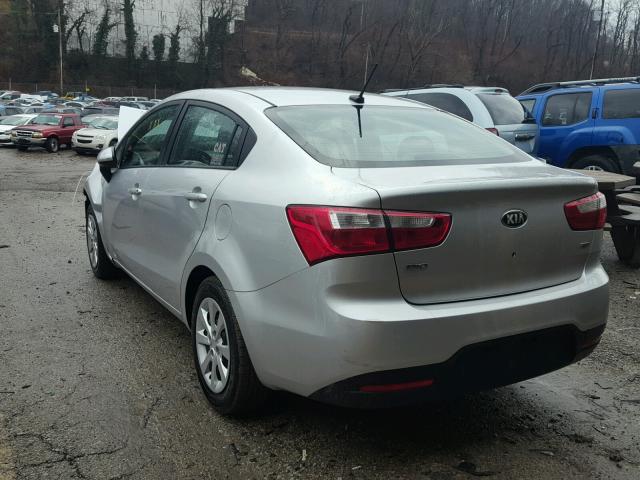 KNADM4A38F6527857 - 2015 KIA RIO LX Արծաթագույն լուսանկար 3