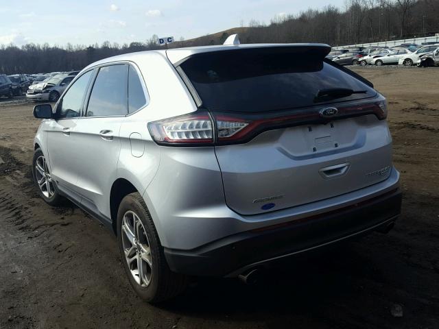 2FMPK3K97GBB42727 - 2016 FORD EDGE TITAN SILVER photo 3