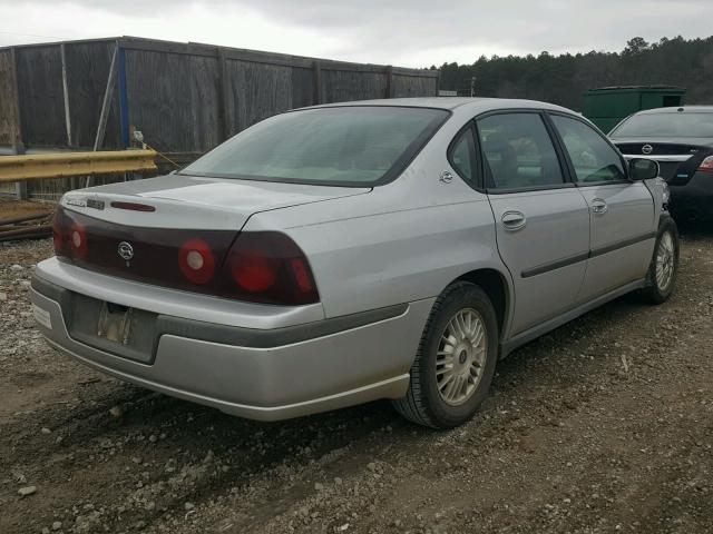 2G1WF52E129349846 - 2002 CHEVROLET IMPALA SILVER photo 4