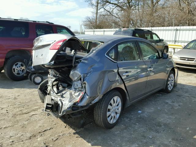 3N1AB7AP4HY262420 - 2017 NISSAN SENTRA S BLUE photo 4