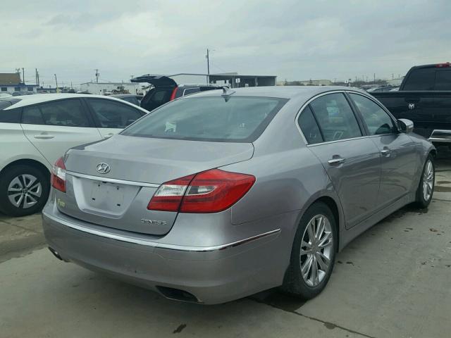 KMHGC4DD6DU222207 - 2013 HYUNDAI GENESIS 3. SILVER photo 4