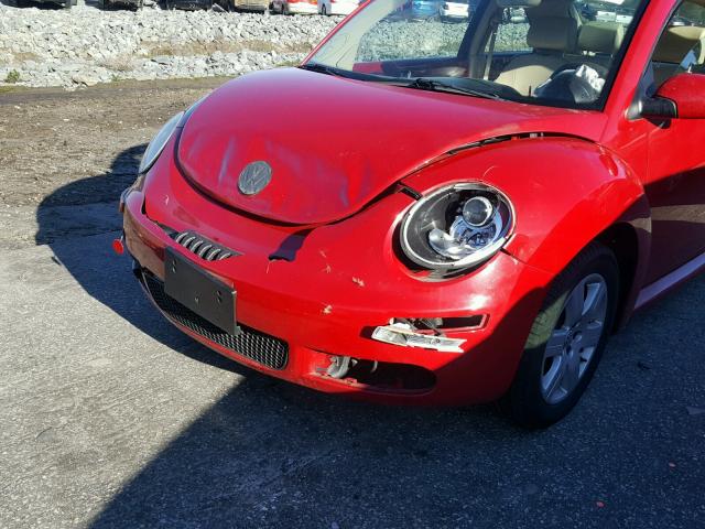 3VWPW31C17M504519 - 2007 VOLKSWAGEN NEW BEETLE 红色 照片 9