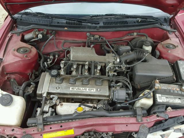 1Y1SK5367PZ005696 - 1993 GEO PRIZM BASE MAROON photo 7