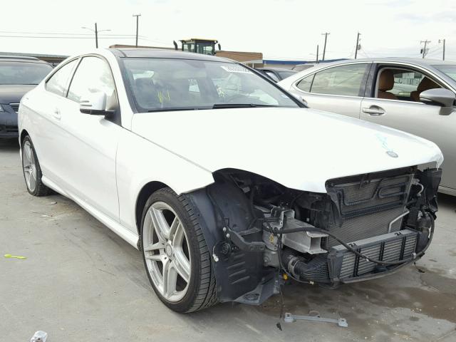 WDDGJ4HB4DG097585 - 2013 MERCEDES-BENZ C 250 WHITE photo 1