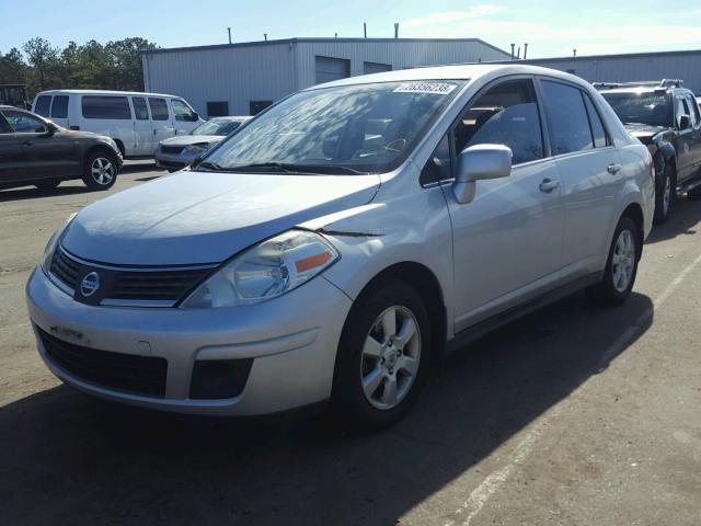 3N1BC11EX8L439921 - 2008 NISSAN VERSA S SILVER photo 2