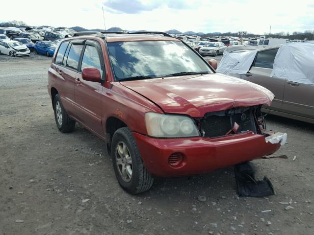 JTEHF21A220091839 - 2002 TOYOTA HIGHLANDER RED photo 1