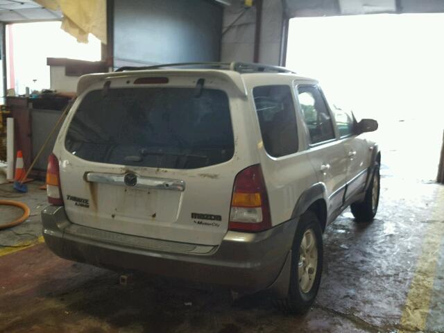 4F2CU08111KM69988 - 2001 MAZDA TRIBUTE LX WHITE photo 4