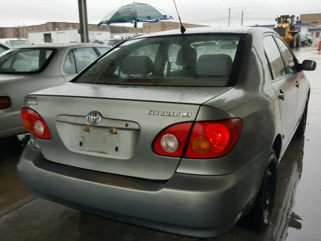 1NXBR32E43Z189396 - 2003 TOYOTA COROLLA CE GRAY photo 4