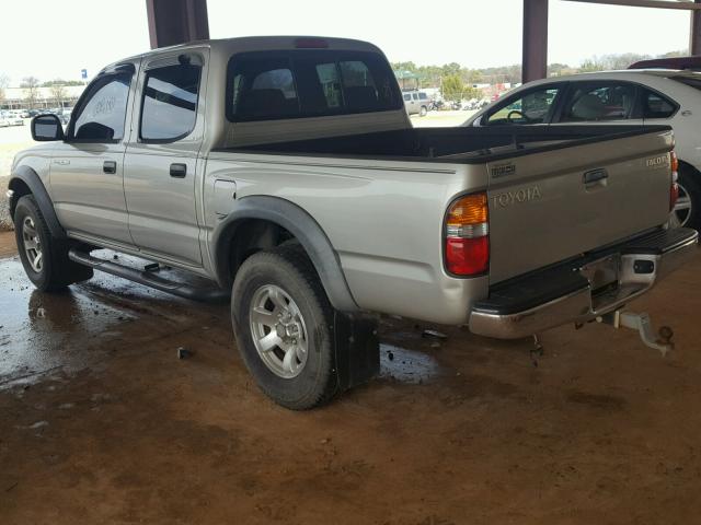 5TEGM92N41Z747831 - 2001 TOYOTA TACOMA DOU SILVER photo 3