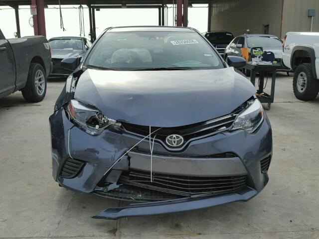 5YFBURHEXGP429597 - 2016 TOYOTA COROLLA L BLUE photo 9