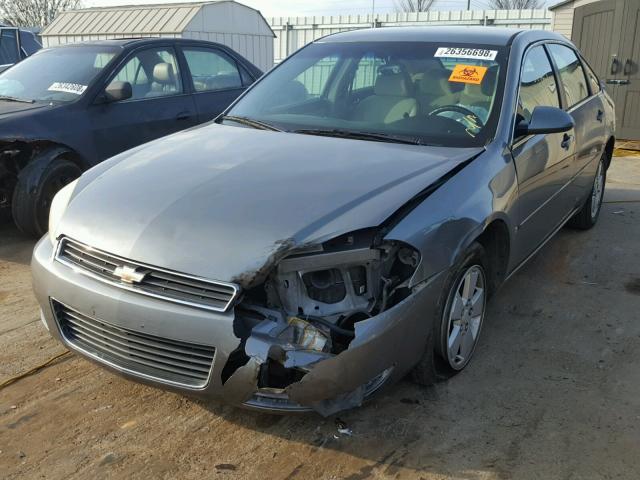 2G1WT58NX79259800 - 2007 CHEVROLET IMPALA LT GRAY photo 2