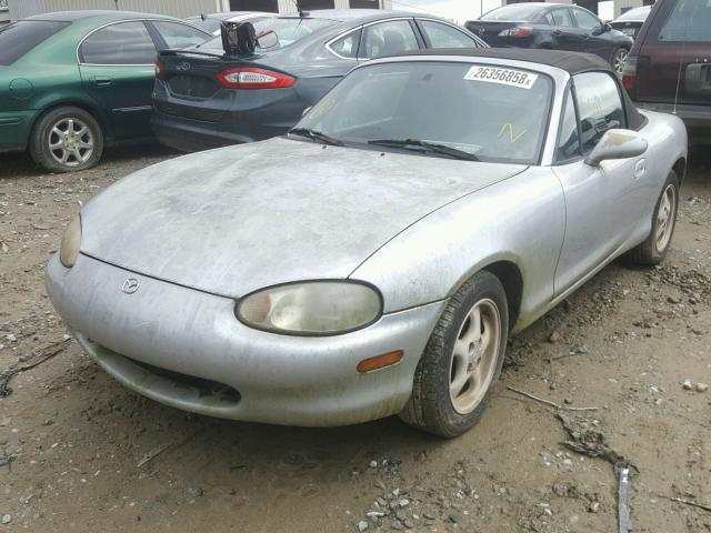 JM1NB3531X0114751 - 1999 MAZDA MX-5 MIATA SILVER photo 2