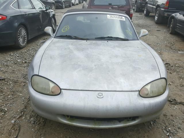 JM1NB3531X0114751 - 1999 MAZDA MX-5 MIATA SILVER photo 9