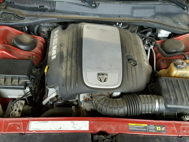 2D4GV58285H660926 - 2005 DODGE MAGNUM R/T RED photo 7