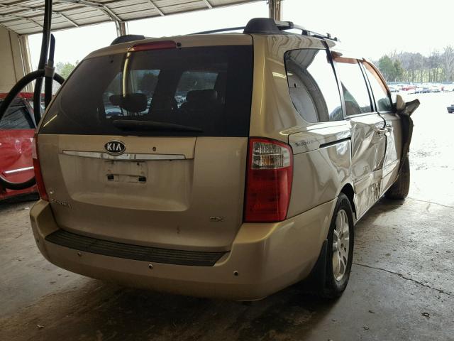 KNDMB233576121319 - 2007 KIA SEDONA EX GOLD photo 4