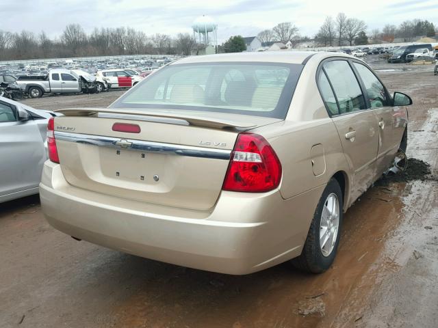 1G1ZT54805F277384 - 2005 CHEVROLET MALIBU LS GOLD photo 4