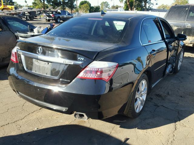 JH4KB26639C000935 - 2009 ACURA RL BLACK photo 4