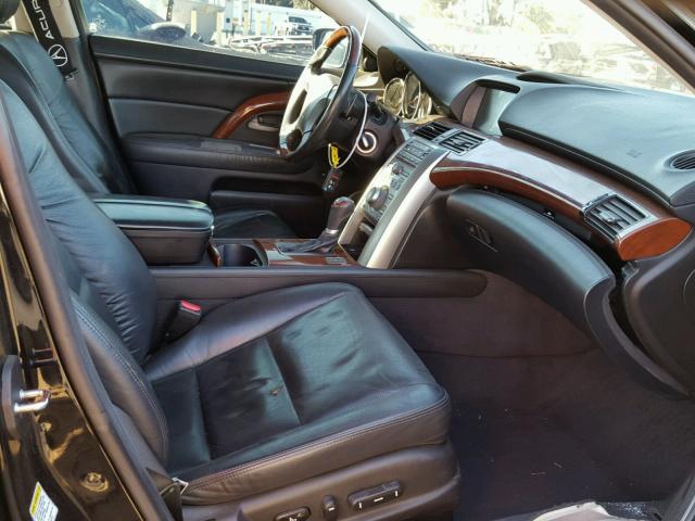 JH4KB26639C000935 - 2009 ACURA RL შავი ფოტო 5