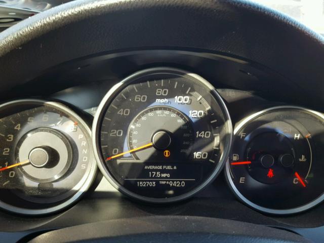 JH4KB26639C000935 - 2009 ACURA RL შავი ფოტო 8