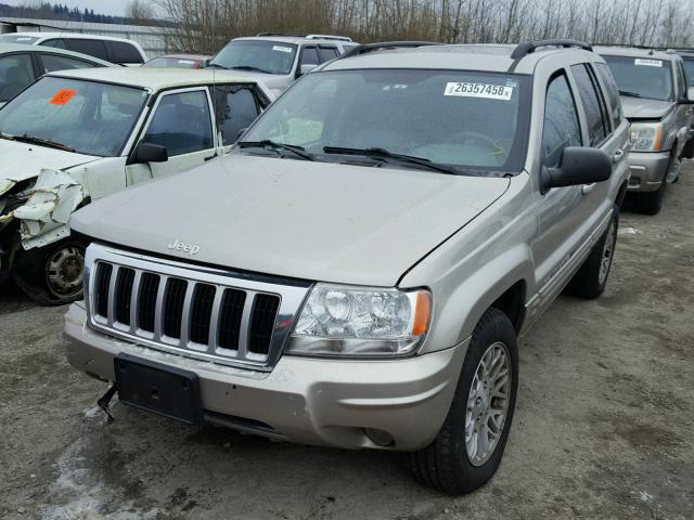 1J4GW58N84C240874 - 2004 JEEP GRAND CHER SILVER photo 2